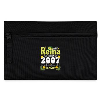 18 Years Birthday Gift Woman Made In 2007 - Pencil Case - black - Front