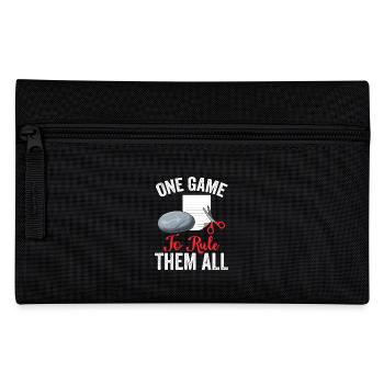 Rock Paper Scissors - One Game To Rule Them All - Pencil Case - black - Front