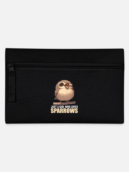 Spatzen Spatz - Federtasche - Schwarz