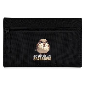Spatzen Spatz - Federtasche - Schwarz - Vorne
