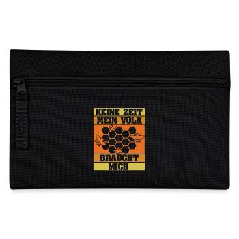 Lustige Imker Geschenke Hobbyimker Imkerei Biene - Federtasche - Schwarz - Vorne