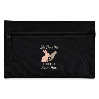 Bunny Mom Rabbit Rescue Adopt, Buy - Pencil Case - black - Front