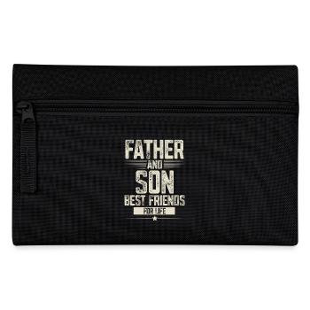 Father and son best friends - Pencil Case - black - Front