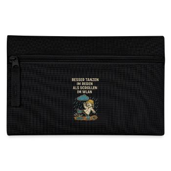 Dancing Nature Joy Saying - Pencil Case - black - Front