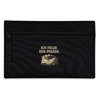 Hiking Mountains Trails Saying - Pencil Case - black - Front