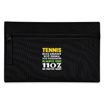 Joueur de tennis 90 % Cœur 110 % Enjeu - Trousse - noir - Devant