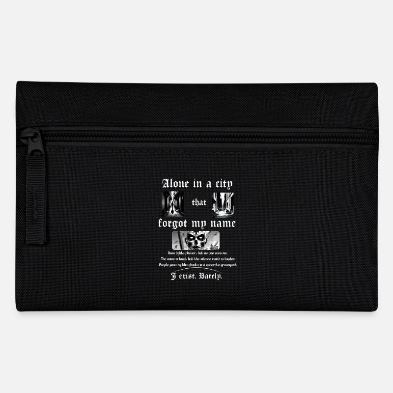 Alone in the City — Urban Noir - Pencil Case - black