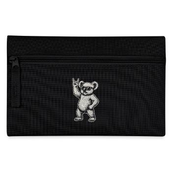 Rock Music Koala Heavy Metal Funny Design - Pencil Case - black - Front