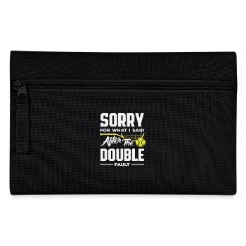Excuses d’un joueur de tennis après une double faute - Trousse - noir - Devant