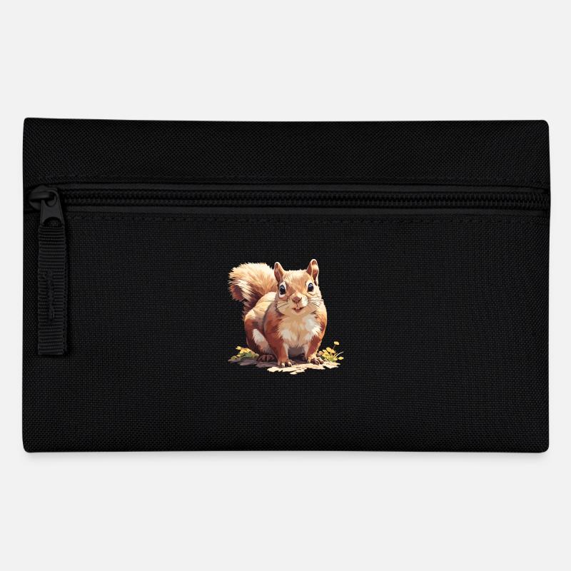 Eichhörnchen - Federtasche - Schwarz