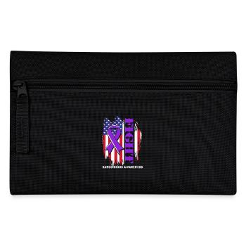 Sarkoidose - Federtasche - Schwarz - Vorne