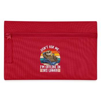 Sri Lanka Holidays - Pencil Case - red - Front