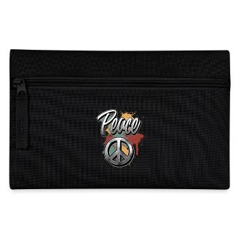 Signe de paix - Trousse - noir - Devant