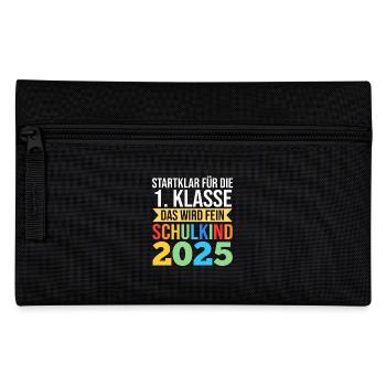 Kita Abschied Erste Klasse Einschulung 2025 - Federtasche - Schwarz - Vorne