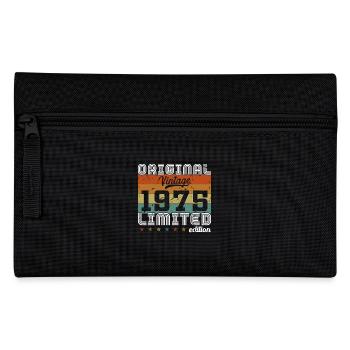 1975 Vintage Retro Geburtstagsgeschenk - Federtasche - Schwarz - Vorne