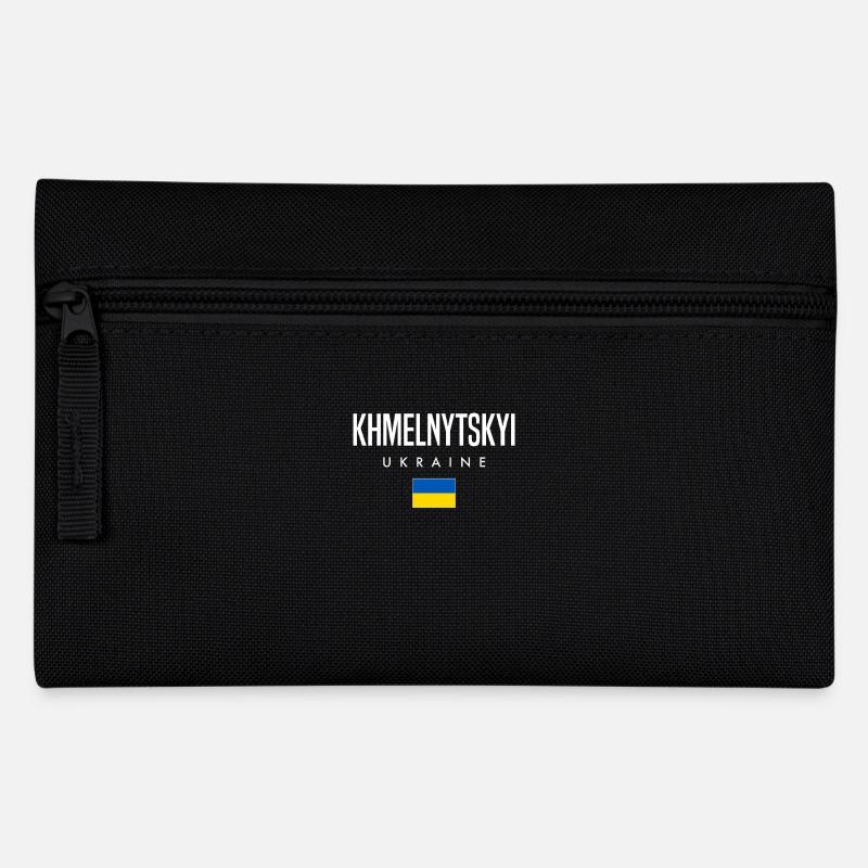 Khmelnytskyi Ukraine - Federtasche - Schwarz