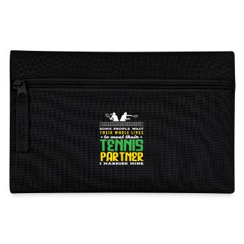 Tennis partner players for the rest of your life - Pencil Case - black - Front