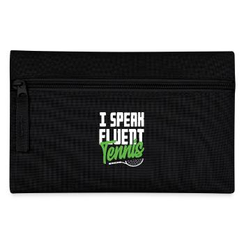 I speak fluent tennis player language - Pencil Case - black - Front