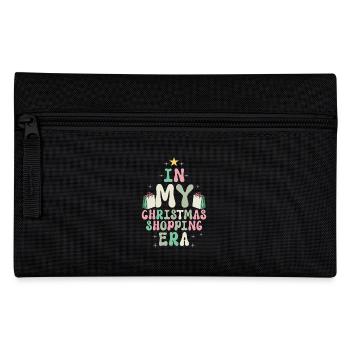 Christmas Saying In My Christmas Shopping Era - Pencil Case - black - Front