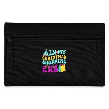 Christmas Saying In My Christmas Shopping Era - Pencil Case - black - Front