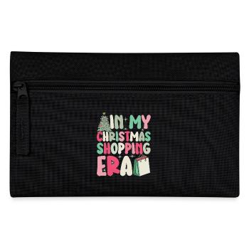 Christmas Saying In My Christmas Shopping Era - Pencil Case - black - Front