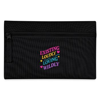 Queer Pride Queer Joy Lgbtq+ Affirmation Trans - Pencil Case - black - Front