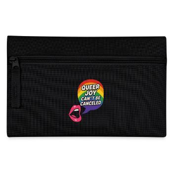 Queer Pride Queer Joy Lgbtq+ Affirmation Trans - Pencil Case - black - Front