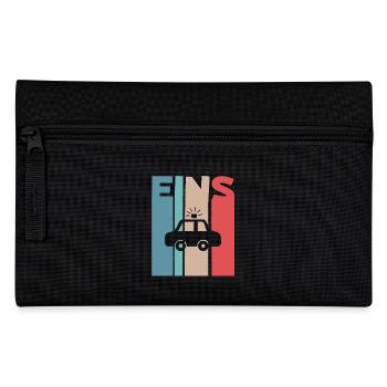1. Geburtstag Polizei - Federtasche - Schwarz - Vorne