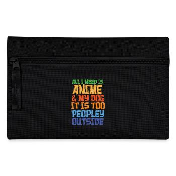 Anime Manga Otaku Kawaii Japan Hund Hundebesitzer - Federtasche - Schwarz - Vorne