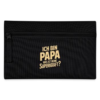 Ich bin Papa – Was ist deine Superkraft? - Federtasche - Schwarz - Vorne