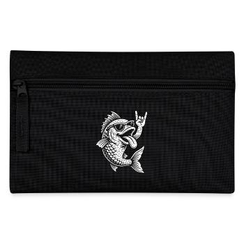 Metal Musik Lustige Fische Rock Musik Heavy Metal - Federtasche - Schwarz - Vorne