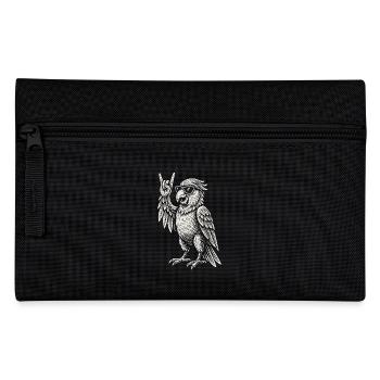 Rock Musique Metal Musique Drôle Perroquet Rétro - Trousse - noir - Devant
