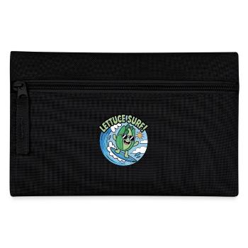 Salat am Surfen - Federtasche - Schwarz - Vorne