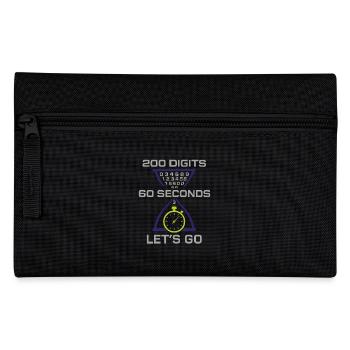 Memory Athlete Mnemonic Brain Training Mental - Pencil Case - black - Front