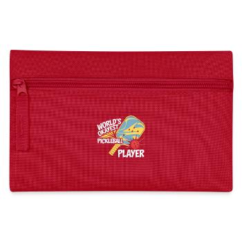 Weltbester Durchschnittlicher Pickleball Spieler - Federtasche - Rot - Vorne
