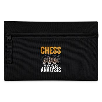 Schach Denksport Brettspiel Schachmeister - Federtasche - Schwarz - Vorne