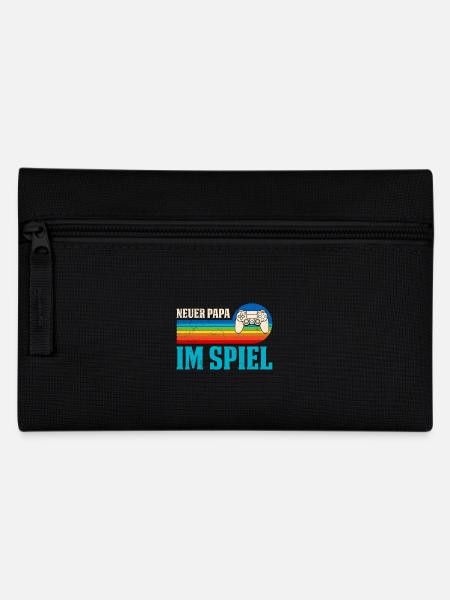 Zocker Papa NEUER PAPA IM SPIEL Retro Lustig - Federtasche - Schwarz