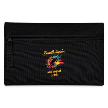Basketballspieler sind einfach cooler Spruch - Federtasche - Schwarz - Vorne