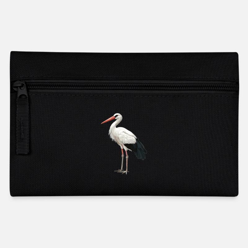Störche Storch - Federtasche - Schwarz