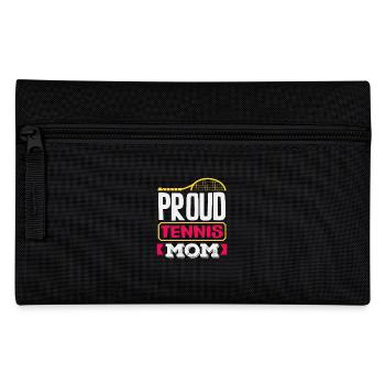 Proud Tennis Mom Tennis Player - Pencil Case - black - Front