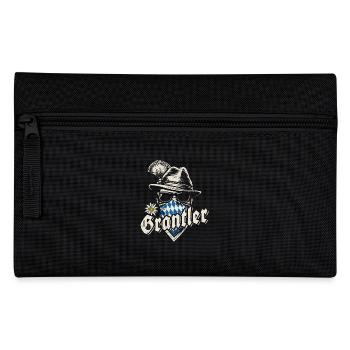 Grantler - bayrisch, Festzelt, Bier und Gaudi - Federtasche - Schwarz - Vorne