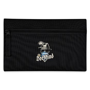 Grantler - Dorfkind, Festzelt, Bier und Gaudi - Federtasche - Schwarz - Vorne