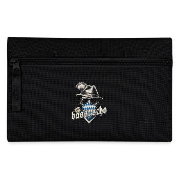 Grantler - basst scho, Festzelt, Bier und Gaudi - Federtasche - Schwarz - Vorne