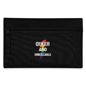 Queer Pride Queer Joy Lgbtq+ Affirmation Trans - Pencil Case - black - Front