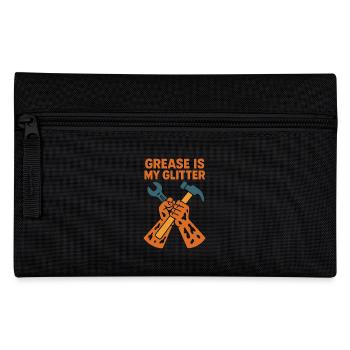 Lustiger Handwerker Mechaniker Spruch - Federtasche - Schwarz - Vorne