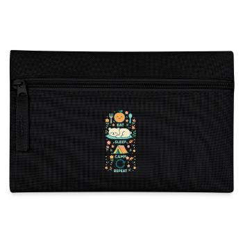 Manger Dormir Camp Répéter Funny Camper - Trousse - noir - Devant