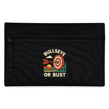 Bullseye Or Bust Archery Bow Funny - Pencil Case - black - Front