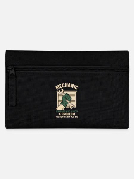 Mécanicien Résolution de problèmes Garage Drôle de dicton - Trousse - noir