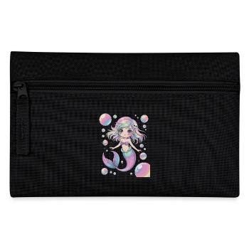 Süße Kawaii Meerjungfrau – Pastell Design - Federtasche - Schwarz - Vorne