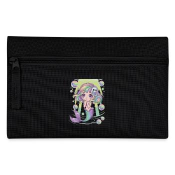 Süße Kawaii Meerjungfrau – Pastell Design - Federtasche - Schwarz - Vorne